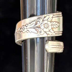 Silver Plated Spoon Silverware Ring Size 5.75